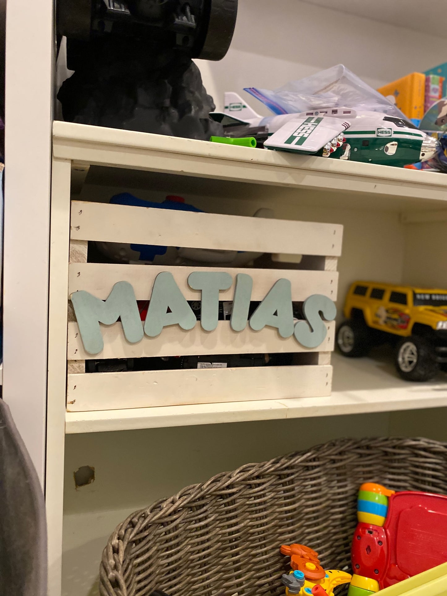 Personalized Baby Toy or Book Crate for Kids - Customizable Storage Boxes Organizers for Home