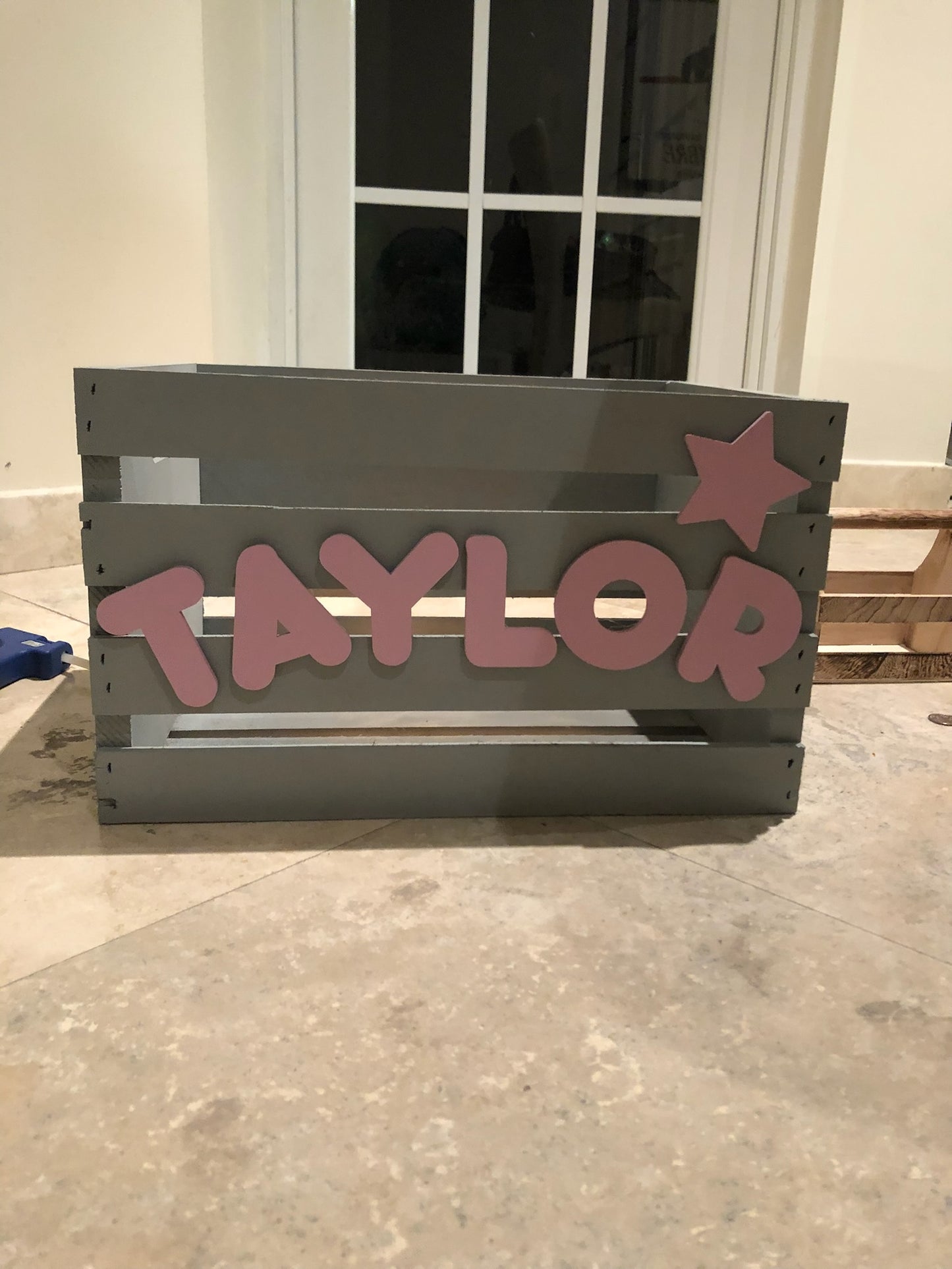 Personalized Baby Toy or Book Crate for Kids - Customizable Storage Boxes Organizers for Home