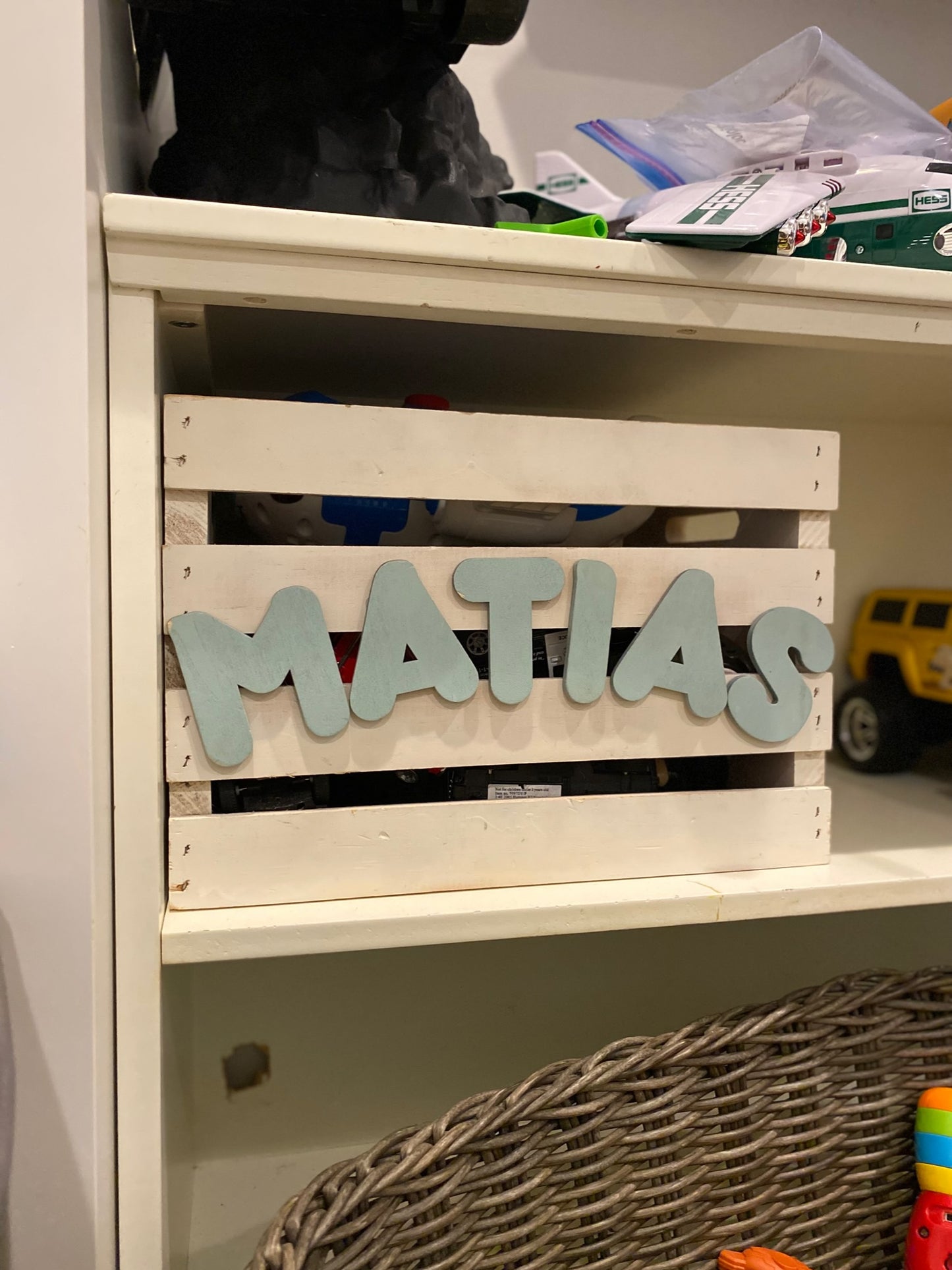 Personalized Baby Toy or Book Crate for Kids - Customizable Storage Boxes Organizers for Home