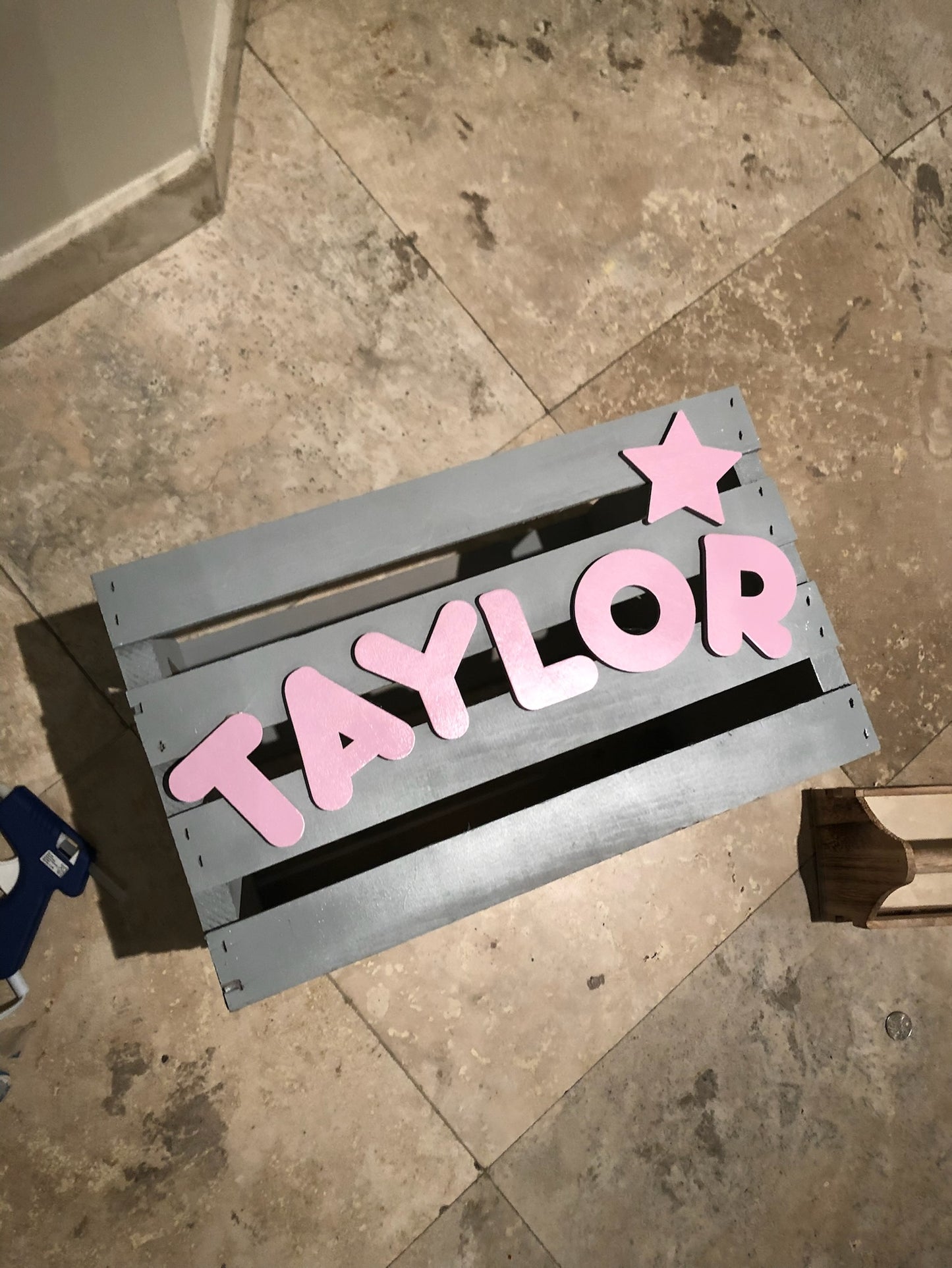 Personalized Baby Toy or Book Crate for Kids - Customizable Storage Boxes Organizers for Home